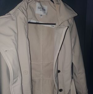 GUESS Women's Tan Trench Coat